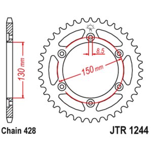 JT sprockets&chains - Rear sprocket 1244.54 JT