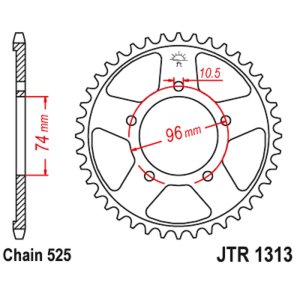 JT sprockets&chains - Rear sprocket 1313.40 JT