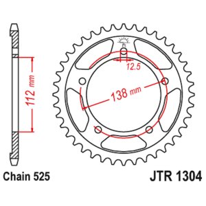 JT sprockets&chains - Rear sprocket 1304.42 JT