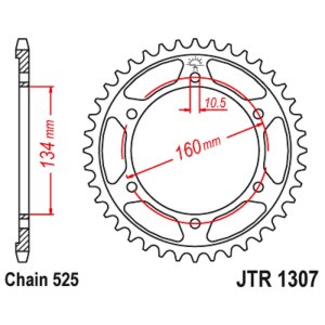 JT sprockets&chains - Rear sprocket 1307.41 JT