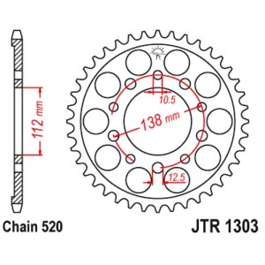 JT sprockets&chains - Rear sprocket 1303.43 JT