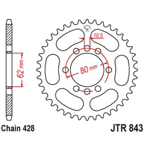 JT sprockets&chains - Rear sprocket 843.53 JT