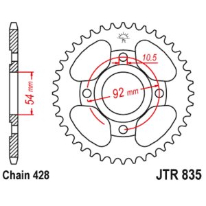 JT sprockets&chains - Rear sprocket 835.45  JT