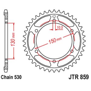 JT sprockets&chains - Rear sprocket 859.47 JT