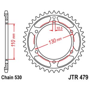 JT sprockets&chains - Rear sprocket 479.43 JT