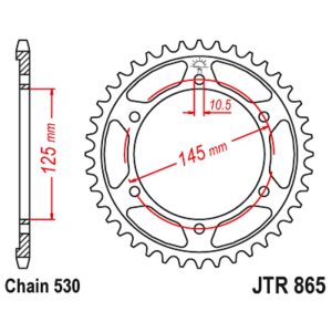 JT sprockets&chains - Rear sprocket 865.43 JT