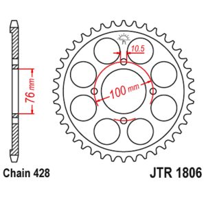 JT sprockets&chains - Rear sprocket 1806.56 JT