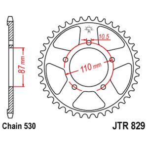 JT sprockets&chains - Rear sprocket 829.42 JT