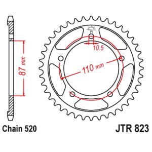 JT sprockets&chains - Rear sprocket 823.39 JT