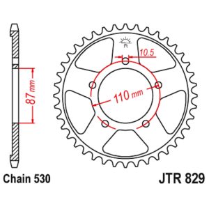 JT sprockets&chains - Γραναζι πισω 829.48 JT