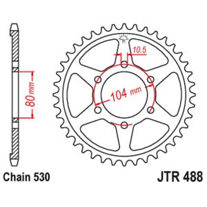 JT sprockets&chains - Γραναζι πισω 488.45 JT