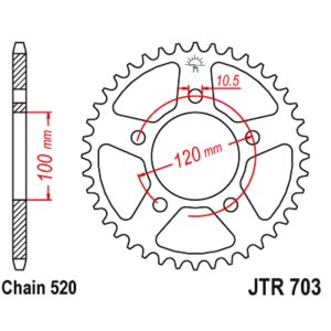 JT sprockets&chains - Rear sprocket 703.47 JT