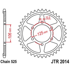 JT sprockets&chains - Rear sprocket 2014.47 JT