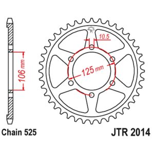 JT sprockets&chains - Γραναζι πισω 2014.50 JT