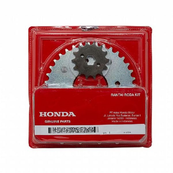 Honda original parts - Sprocket & chain Honda GTR 150 15/44 428 original set