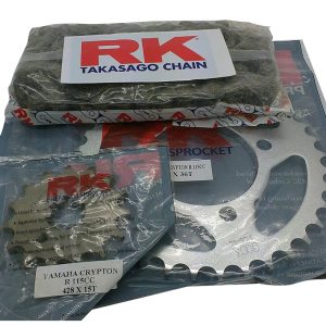 RK - Sprocket set Yamaha Crypton/F1 RK A with chain