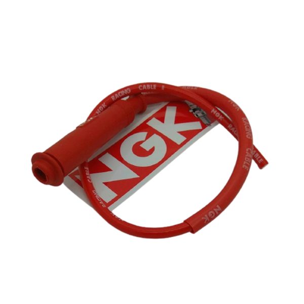 NGK - Πιπα μπουζιου με καλωδιο σιλικονης κοκκινη NGK ισια