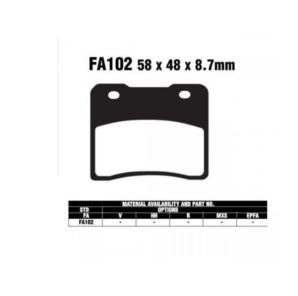 Others - Brake pads FA102 KSK
