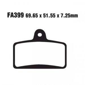 Adige - Brake pads FA399 ADIGE P246 ASX ORGANIC (RS4 50/125 4T,GPR125 etc front)