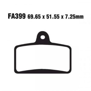 Adige - Brake pads FA399 ADIGE P246 ACX SINTERED (RS4 50/125 4T,GPR125 etc front)