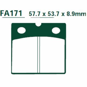 Adige - Brake pads FA171 ADIGE P245 ASX ORGANIC (R45/65/80,K75/100/1200RS/K1,MOTOGUZZI etc)