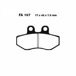 Adige - Brake pads FA167 ADIGE P133 ASX ORGANIC (SENDA 50,HUOSUNG 650)