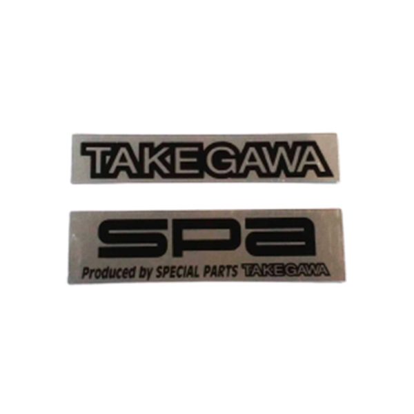 Others - Sticker TAKEGAWA chrome set 2 pcs 10.5cmx2.98 and 10.5cmx2cm