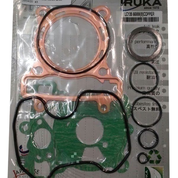Iruka - Gaskets Yamaha Crypton 135 66mm head copper IRUKA (8H CPP) set