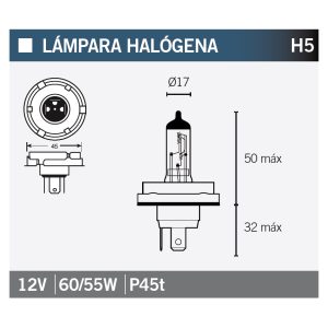 Vicma - Bulb H5 / R2 12V 60/55W P45t VICMA