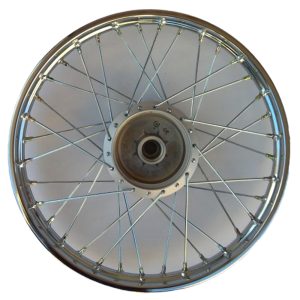 Wheel Suzuki FB 50/80/100//KAZE 14-15/MAX/ZX130/JOY-R silver hub rear