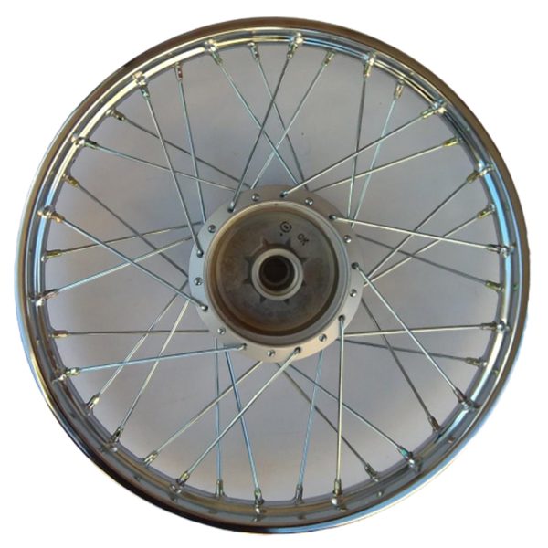 Wheel Suzuki FB 50/80/100//KAZE 14-15/MAX/ZX130/JOY-R silver hub rear