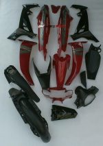 Plastic kit Yamaha Crypton 110 red/black