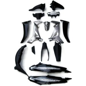 Plastic kit Yamaha Crypton 110 black/silver