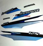 Others - Αυτοκολλητα Honda Innova καρμπ καρτελα ασημι σετ