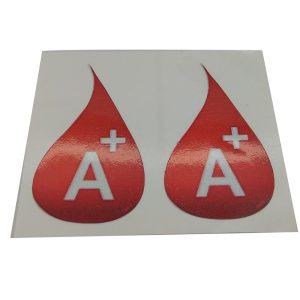 Others - Sticker BLOOD TYPE "A+" set 2pcs (for helmet etc)