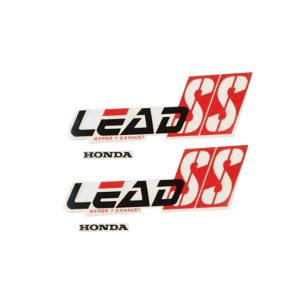 Others - Αυτοκολλητο Honda Lead SS μαυρο κοκκινο σετ