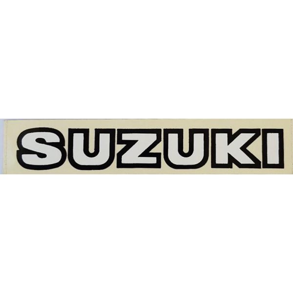 Others - Αυτοκολλητο Suzuki ασπρο μαυρο τεμαχιο 14Χ2cm