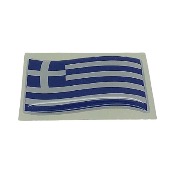 Modenas original parts - Αυτοκολλητο σημαια ελληνικη κυματιστη 5cmX3cm