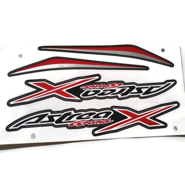 Gazzenor - Sticker set Honda Astrea Grand X 110 black/red/whtie/silver/ set