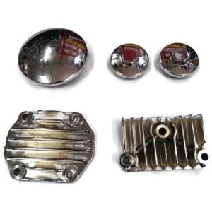 Head valve covers Honda Astrea/C90 set 5pcs chrome