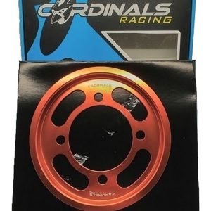 Cardinals Racing - Καλυμμα γραναζιου πισω Yamaha Crypton 135 CARDINALS πορτοκαλι