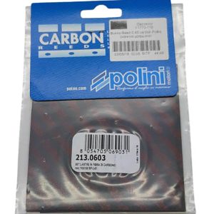 Polini - Φυλλο Reed 0,45 carbon Pollini (κοκκινα γραμματα)
