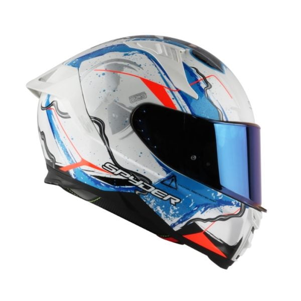 Spyder - Helmet Full face FURY white/blue XL
