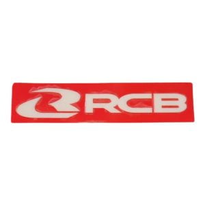Racing Boy (RCB) - Sticker transfer red 10x6cm RCB (RACING BOY)