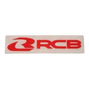 Racing Boy (RCB) - Sticker transfer white 10x6cm RCB (RACING BOY)