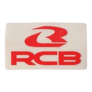Racing Boy (RCB) - Sticker transfer 16x3,5cm white RCB (RACING BOY)