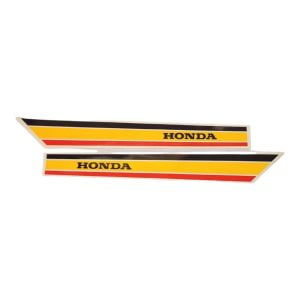 Others - Αυτοκολλητα Honda C90 ρηγες μονο μαυρο/κιτρινο/κοκκινο