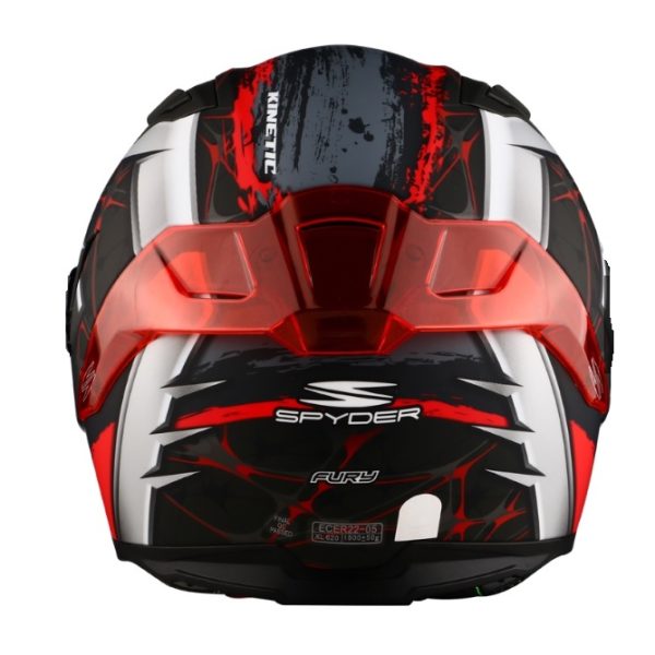 Spyder - Helmet Full Face FURY Spyder grey/red/black XL