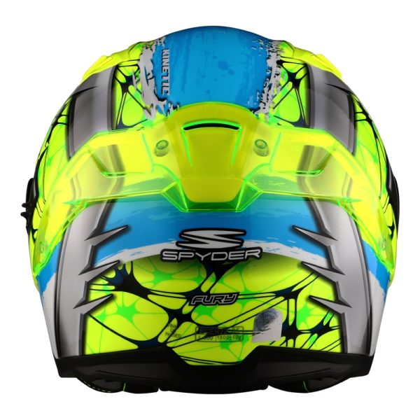 Spyder - Helmet full face FURY Spyder yellow/blue L