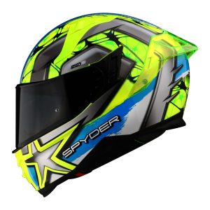 Spyder - Helmet Full Face Fury Spyder yellow/blue XL